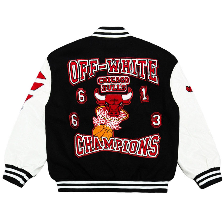OFF WHITE x NBA team series baseball jacket