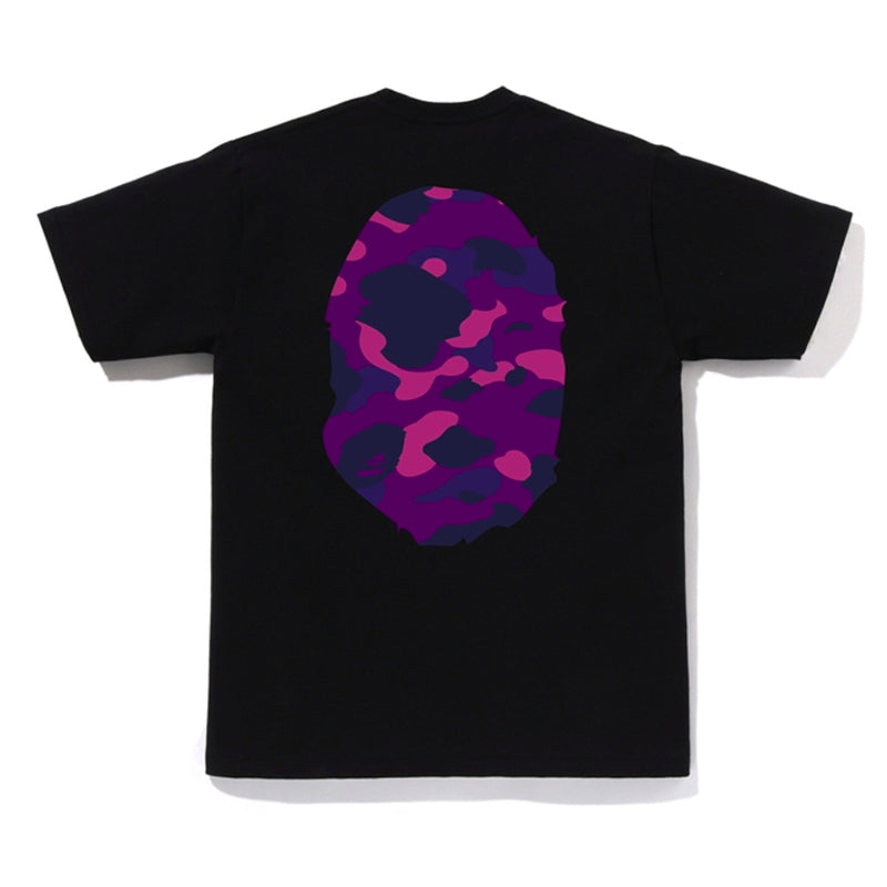 BAPE Color Camo Big Ape Head Tee purple