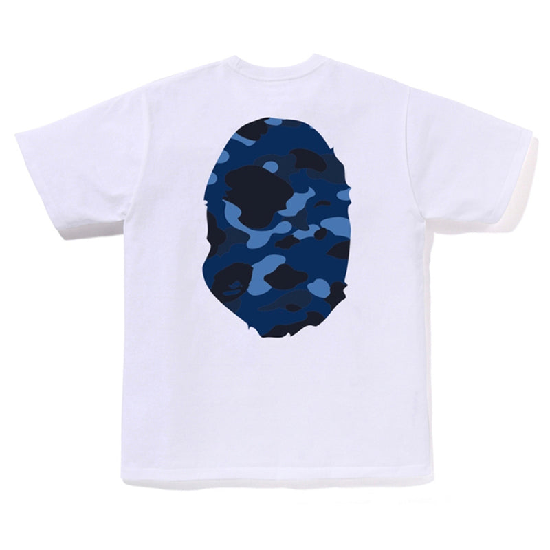 BAPE Color Camo Big Ape Head Tee blue