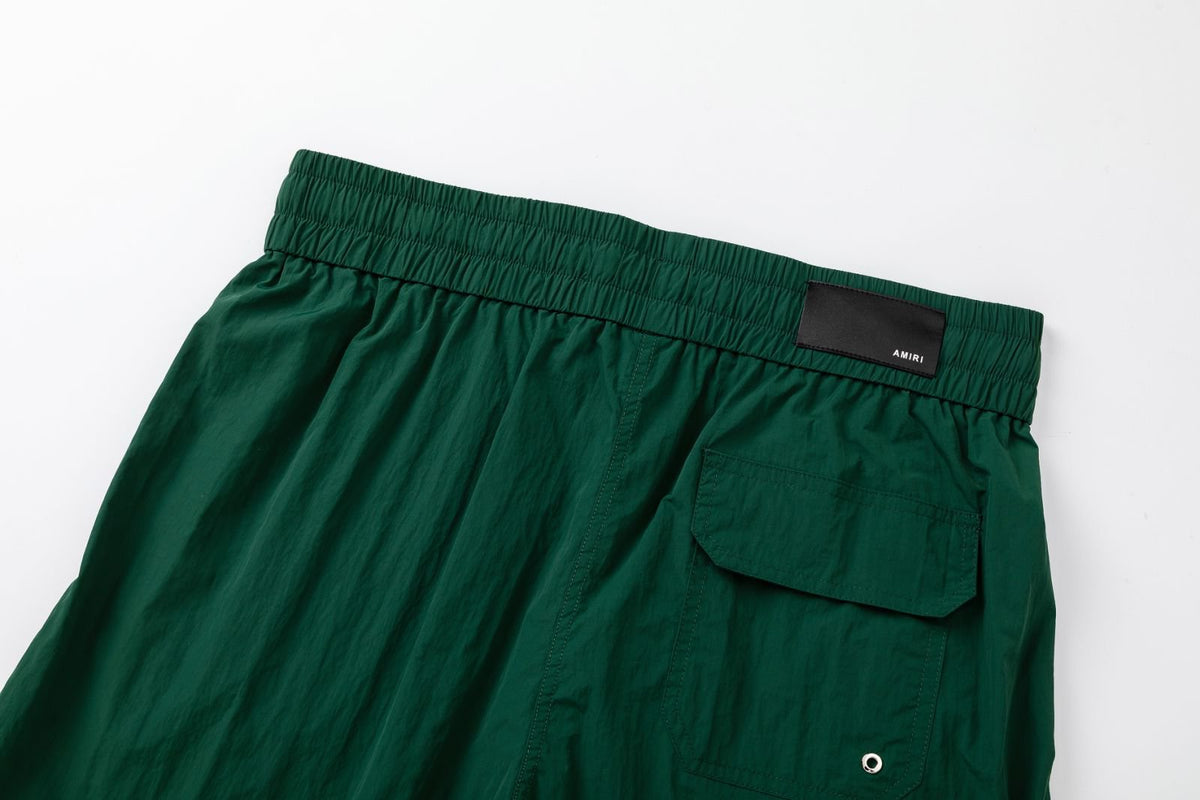 AMIRI Straight-Leg Mid-Length Logo-Print Swim Shorts