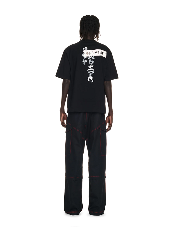OFF WHITE Type Sticker black t-shirt