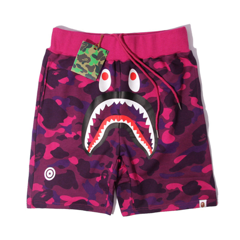 BAPE Color Camo Shark Sweatshorts