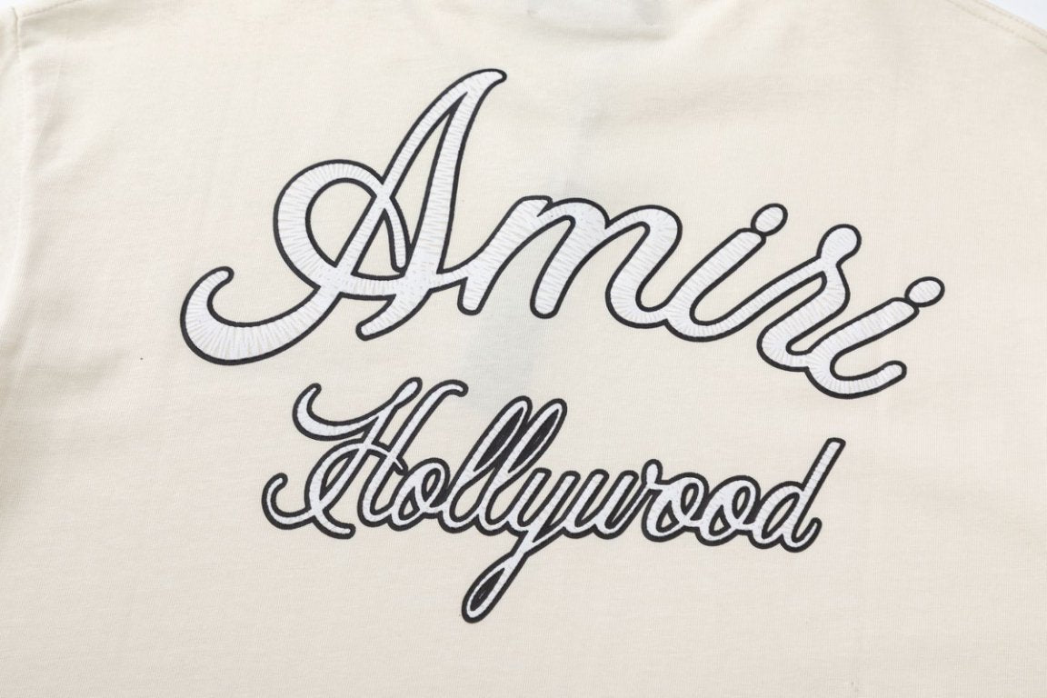 AMIRl Embroidered Logo T-Shirts