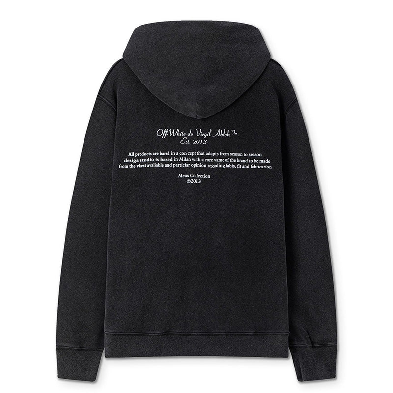 Off-White Graphic-Print Cotton Hoodie