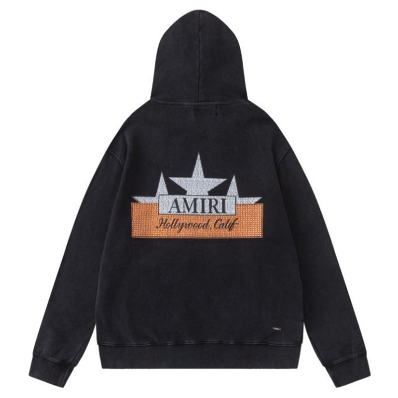 AMIRI Vintage Crystal Star Hoodie