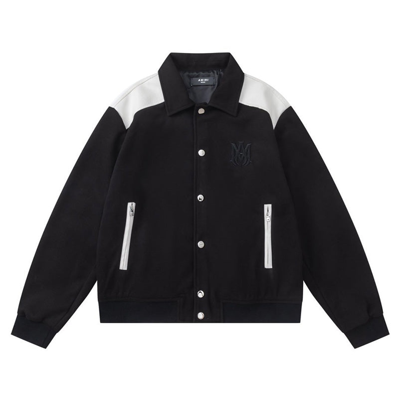 AMlRl Varsity Logo-Embroidered Jacket