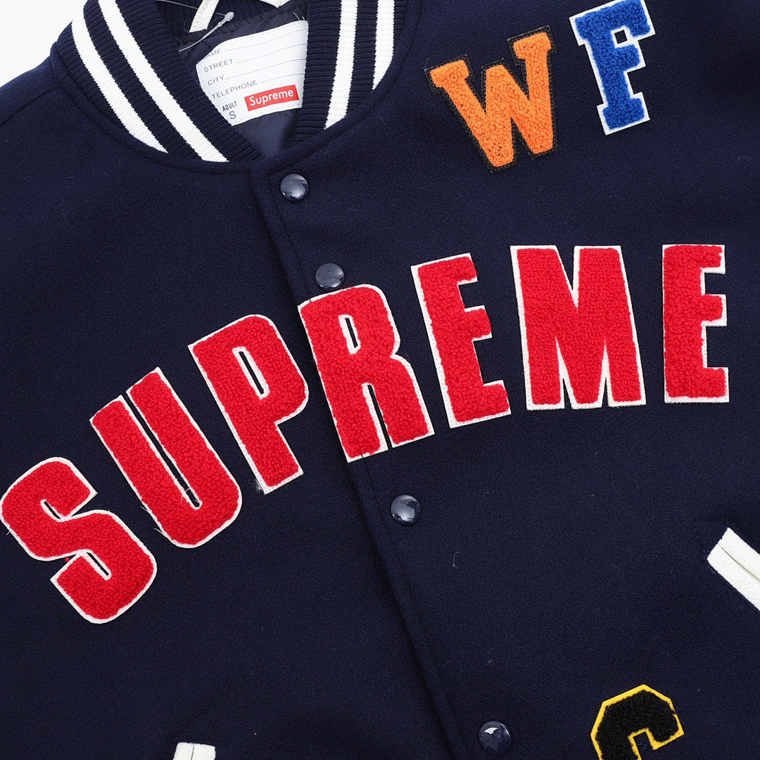 Supreme SS25 week3 Praises Varsity Jacket
