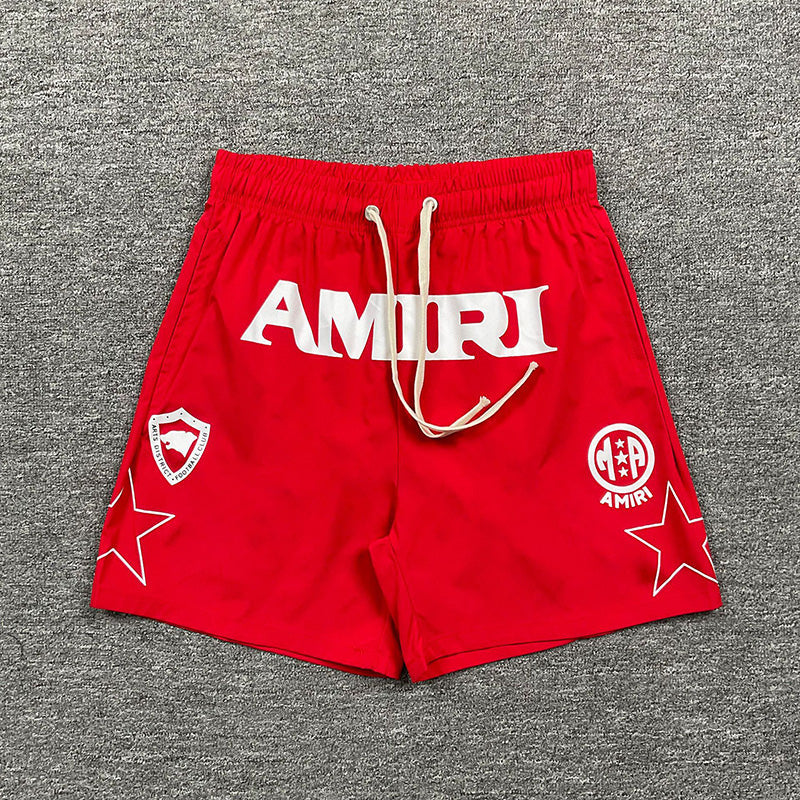 AMIRI Logo-Print Swim Shorts