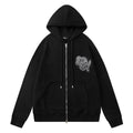 AMIRI Relaxed Zip Up Cotton Hoodies