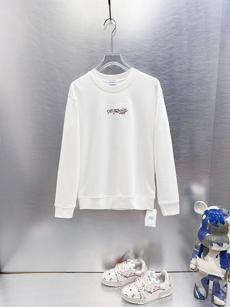 OFF-WHITE Cherry Blossom Print Long-Sleeve T-Shirt