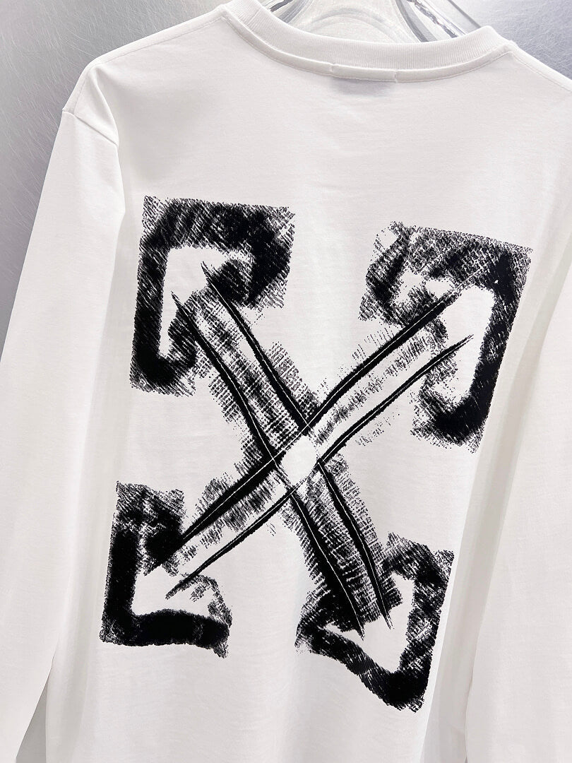 OFF-WHITE Arrow Back Print Long-Sleeve T-Shirt