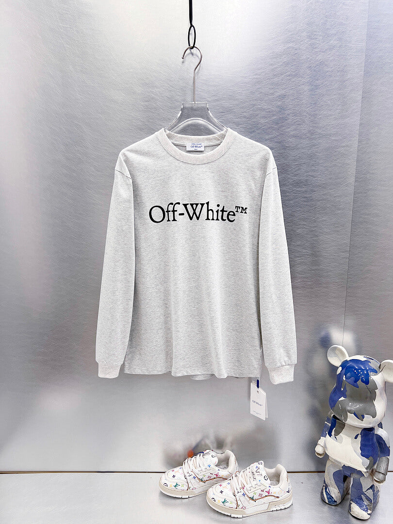 OFF-WHITE Logo Print  Long-Sleeve T-Shirt