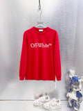 OFF-WHITE Logo Print  Long-Sleeve T-Shirt