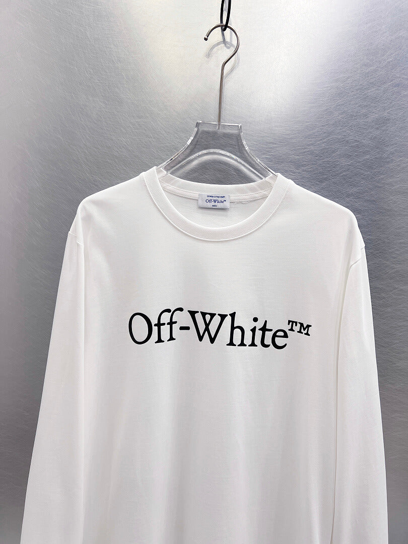 OFF-WHITE Logo Print  Long-Sleeve T-Shirt