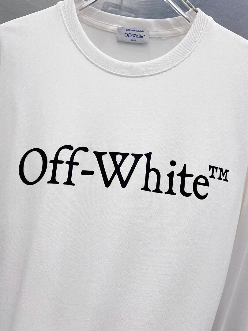 OFF-WHITE Logo Print  Long-Sleeve T-Shirt