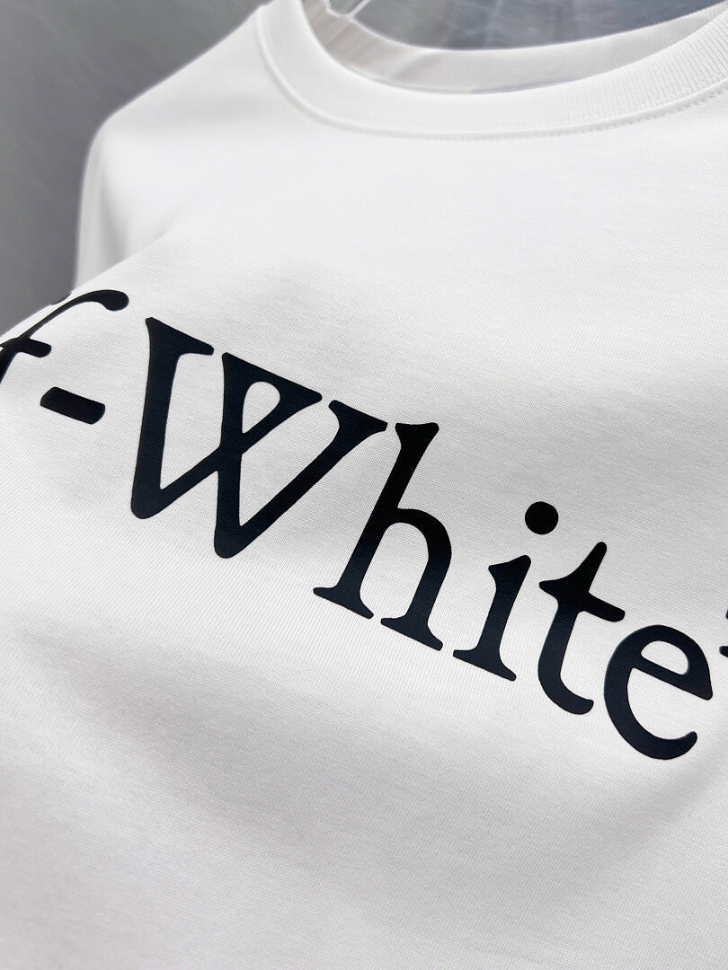 OFF-WHITE Logo Print  Long-Sleeve T-Shirt