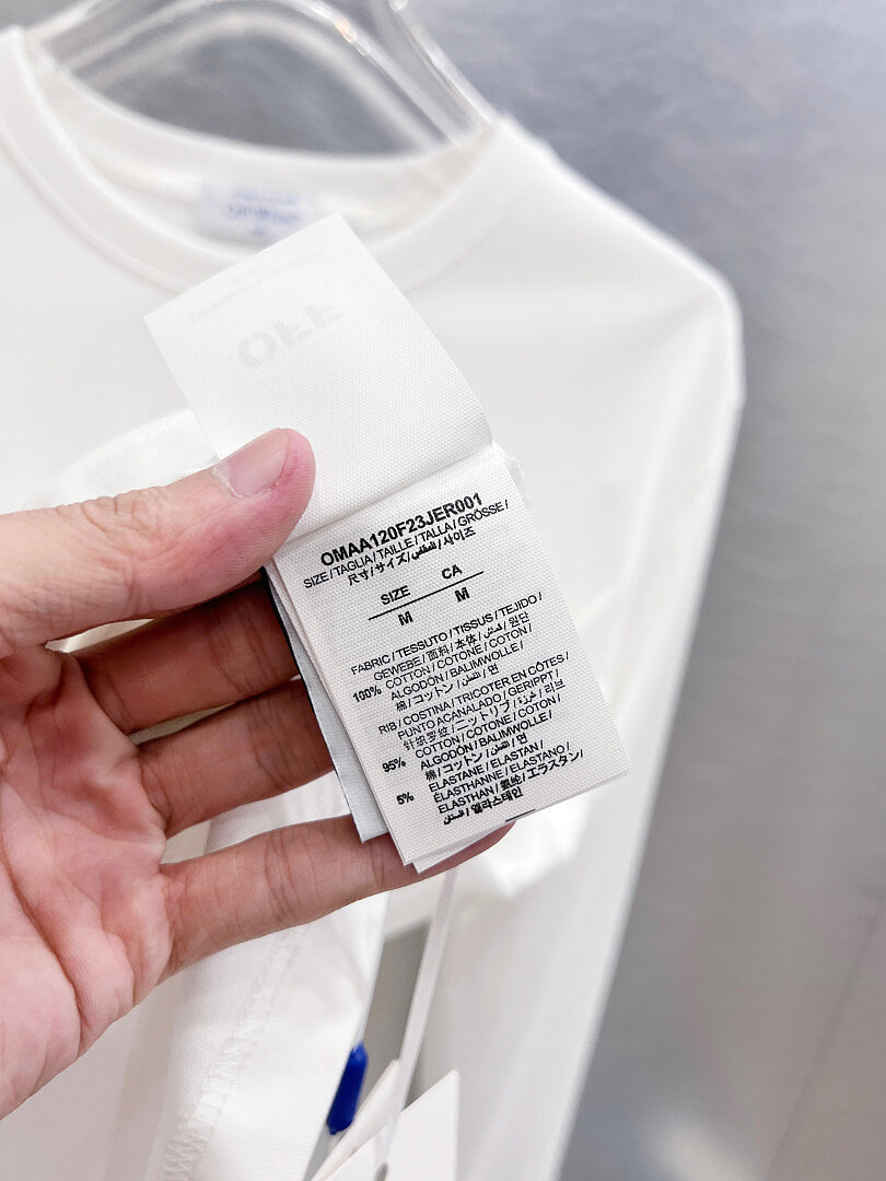 OFF-WHITE Logo Print  Long-Sleeve T-Shirt