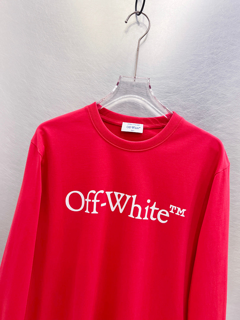 OFF-WHITE Logo Print  Long-Sleeve T-Shirt