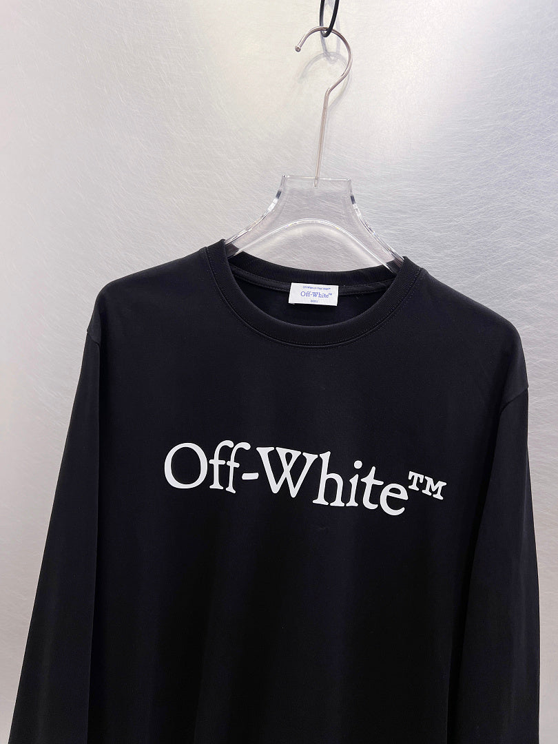 OFF-WHITE Logo Print  Long-Sleeve T-Shirt