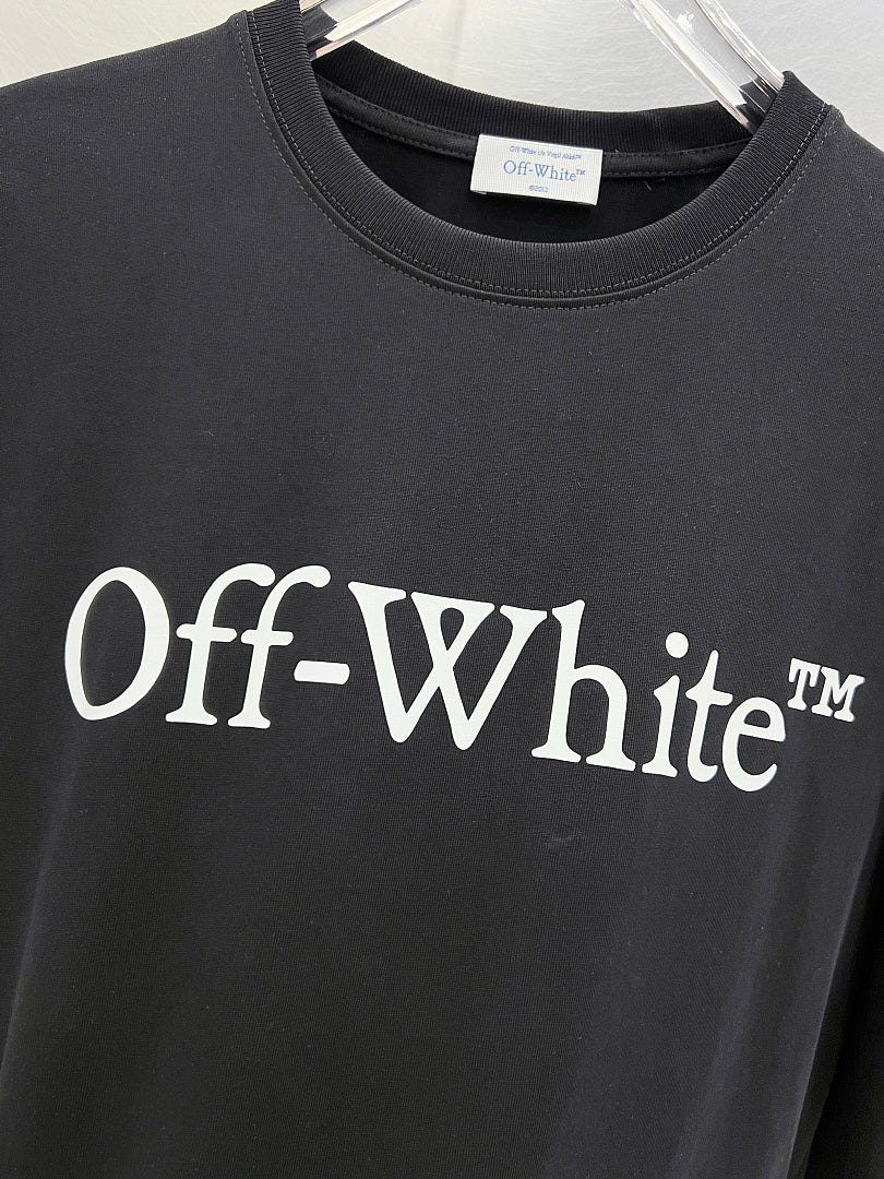 OFF-WHITE Logo Print  Long-Sleeve T-Shirt