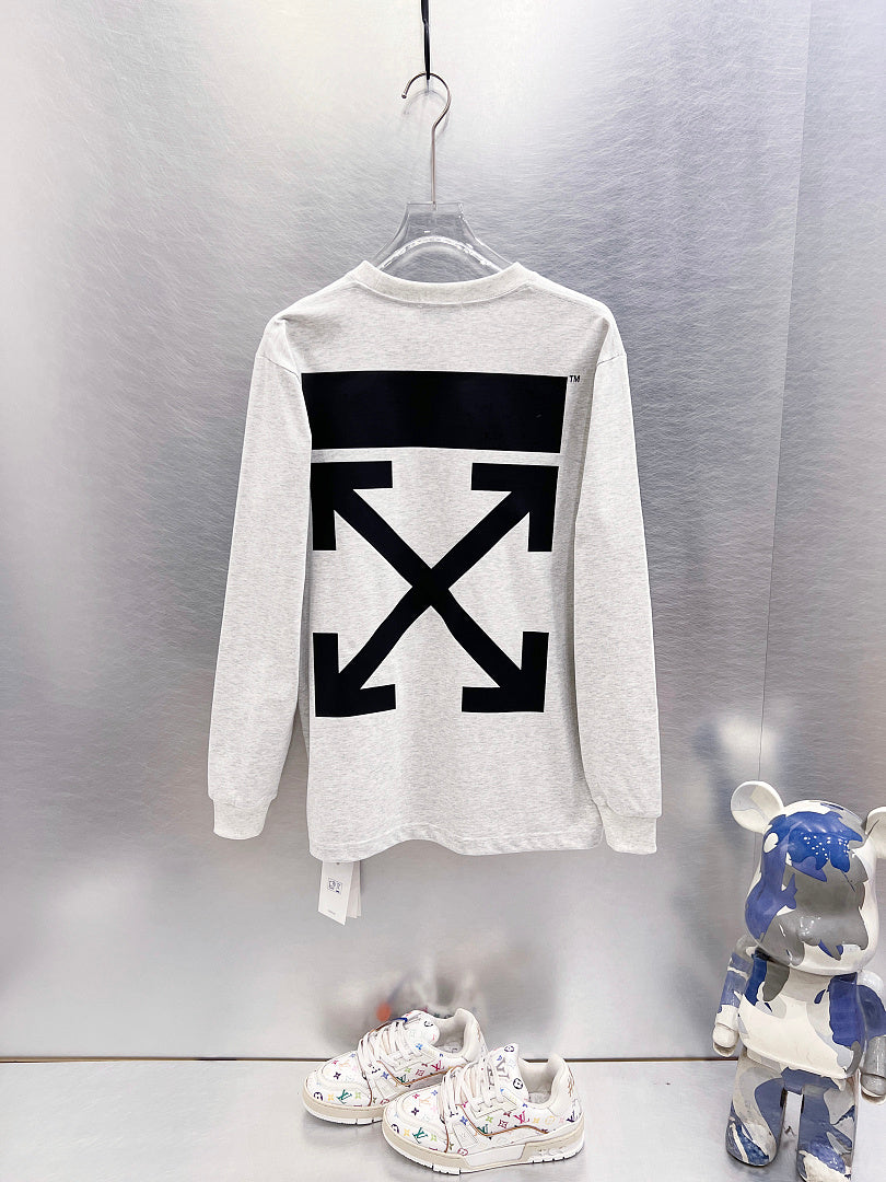 OFF-WHITE Logo Print Long-Sleeve T-Shirt