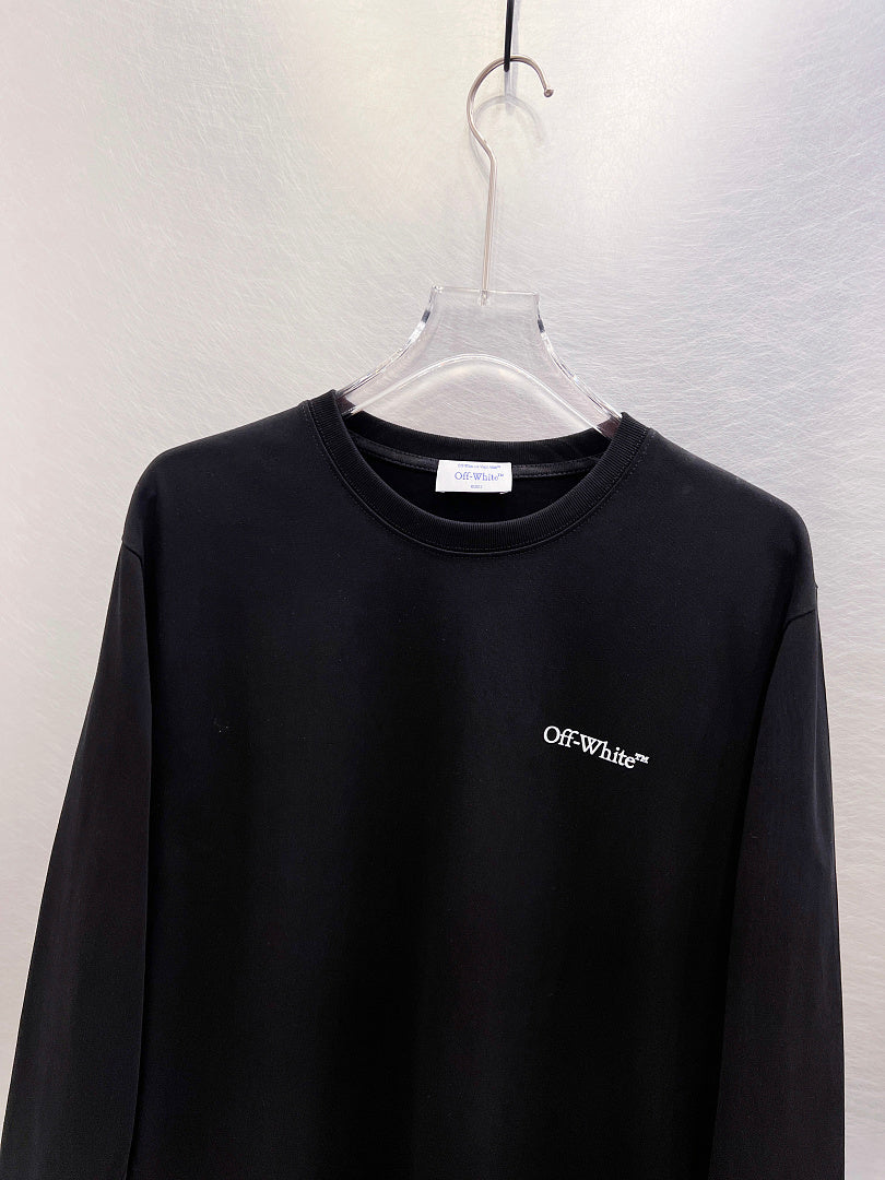 OFF-WHITE Logo Print Long-Sleeve T-Shirt
