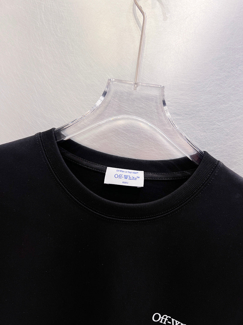 OFF-WHITE Logo Print Long-Sleeve T-Shirt