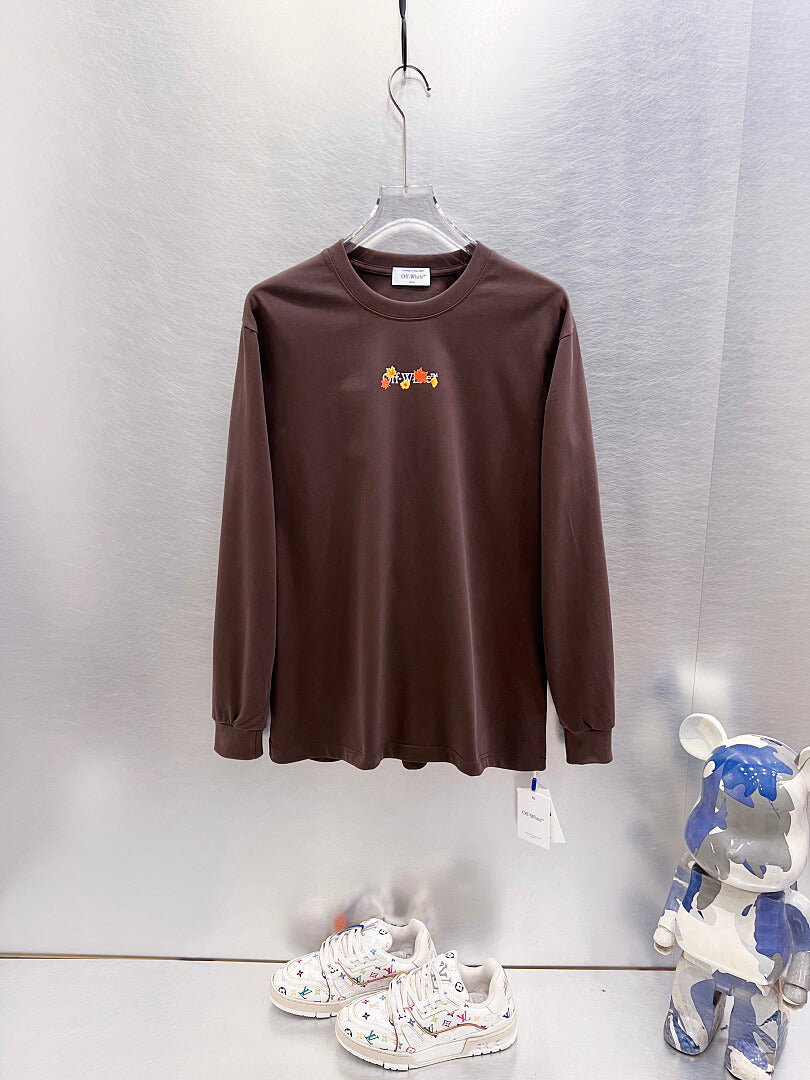 OFF-WHITE Logo Print Long-Sleeve T-Shirt