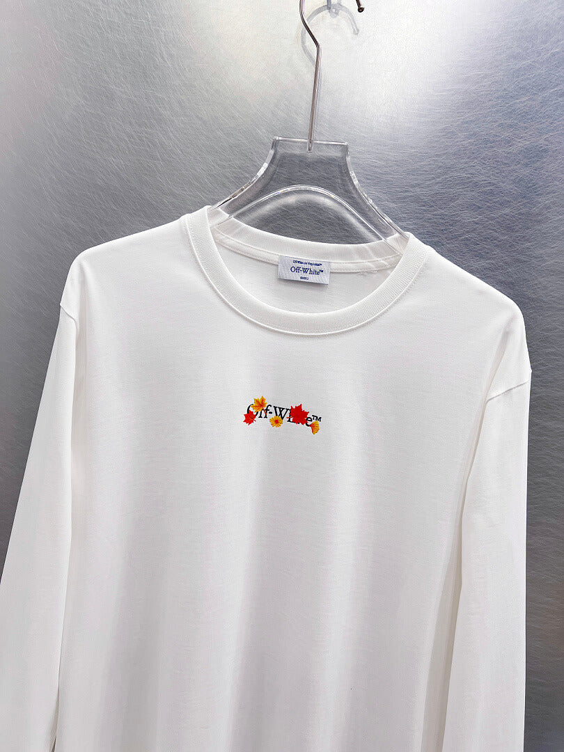 OFF-WHITE Logo Print Long-Sleeve T-Shirt