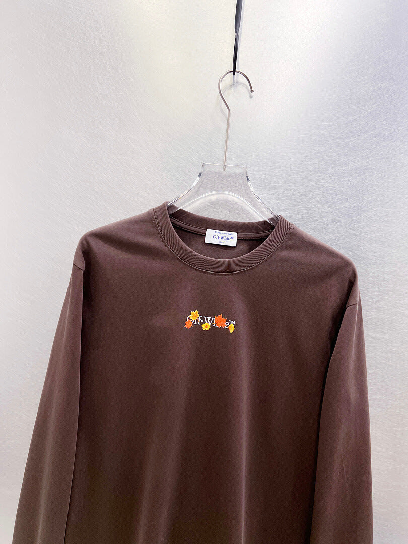 OFF-WHITE Logo Print Long-Sleeve T-Shirt