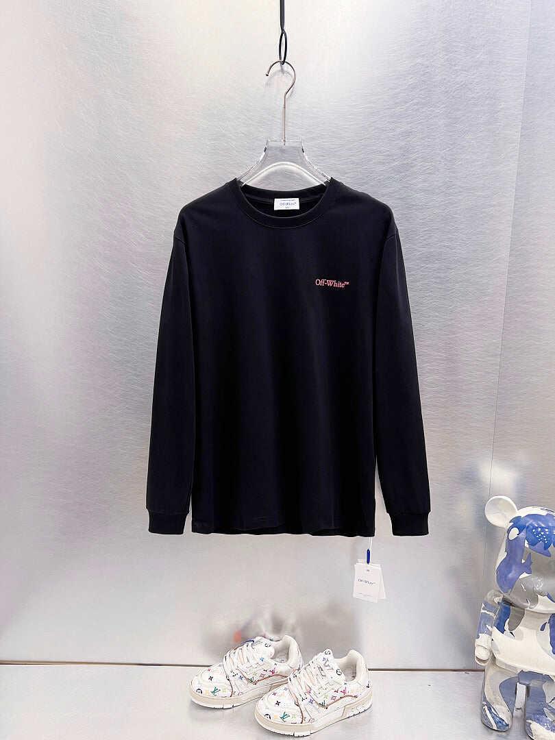 OFF-WHITE Logo Print Long-Sleeve T-Shirt