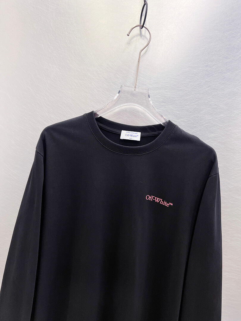 OFF-WHITE Logo Print Long-Sleeve T-Shirt