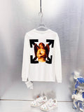 OFF-WHITE Logo Print Long-Sleeve T-Shirt