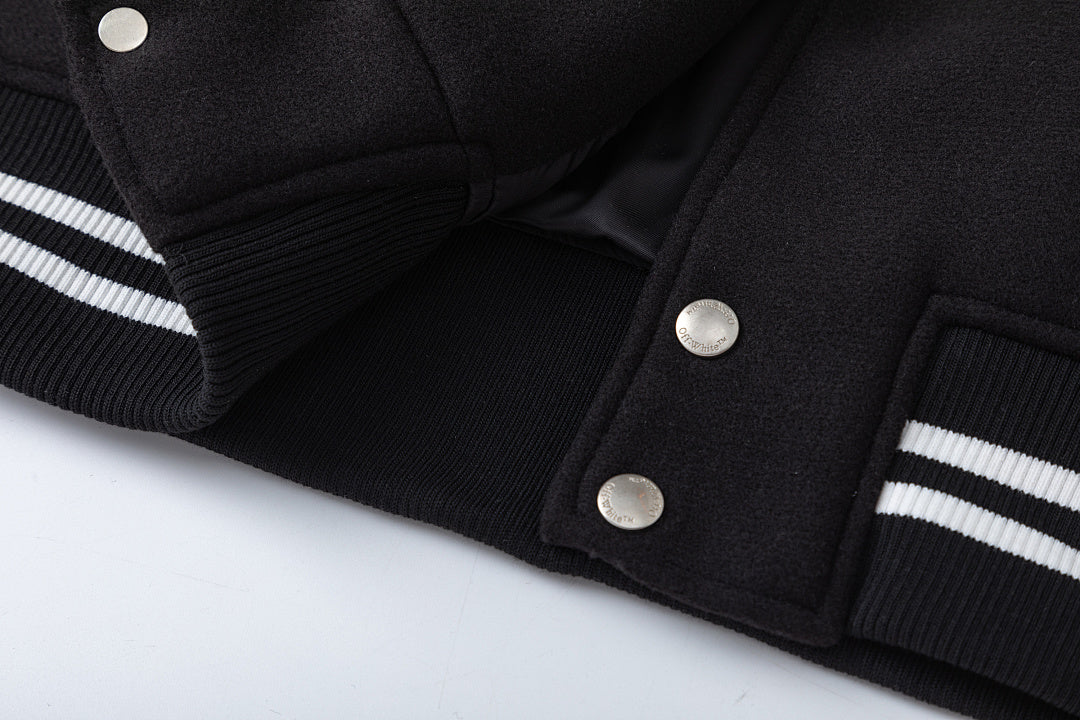 OFF WHITE Logic Patch varsity jacket