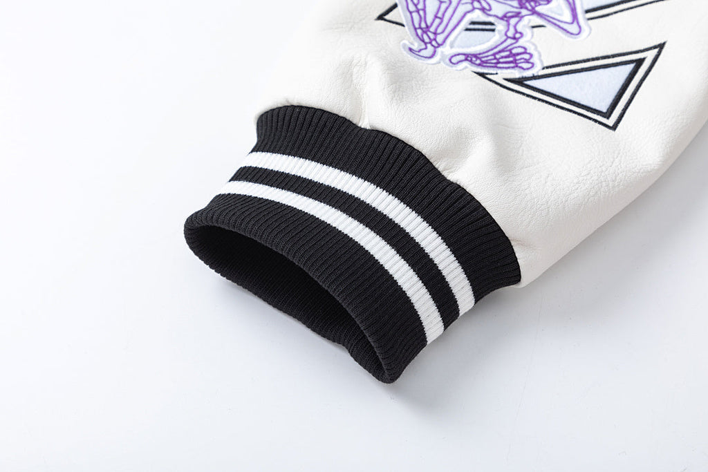 OFF WHITE Logic Patch varsity jacket