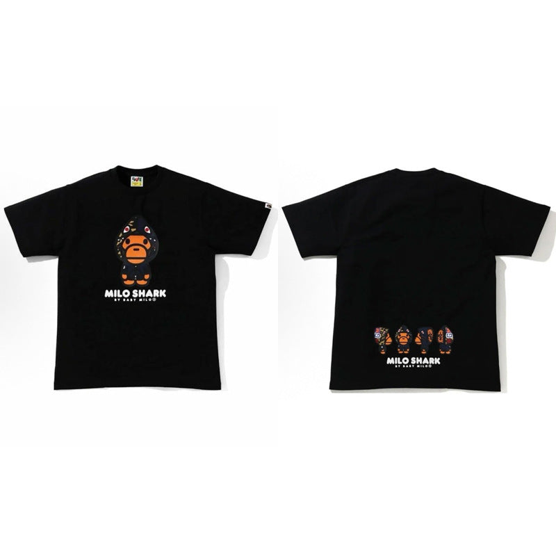BAPE Color Camo Milo Shark FZH Tee