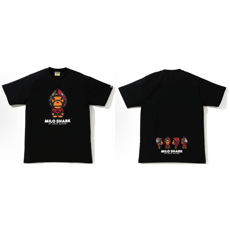 BAPE Color Camo Milo Shark FZH Tee