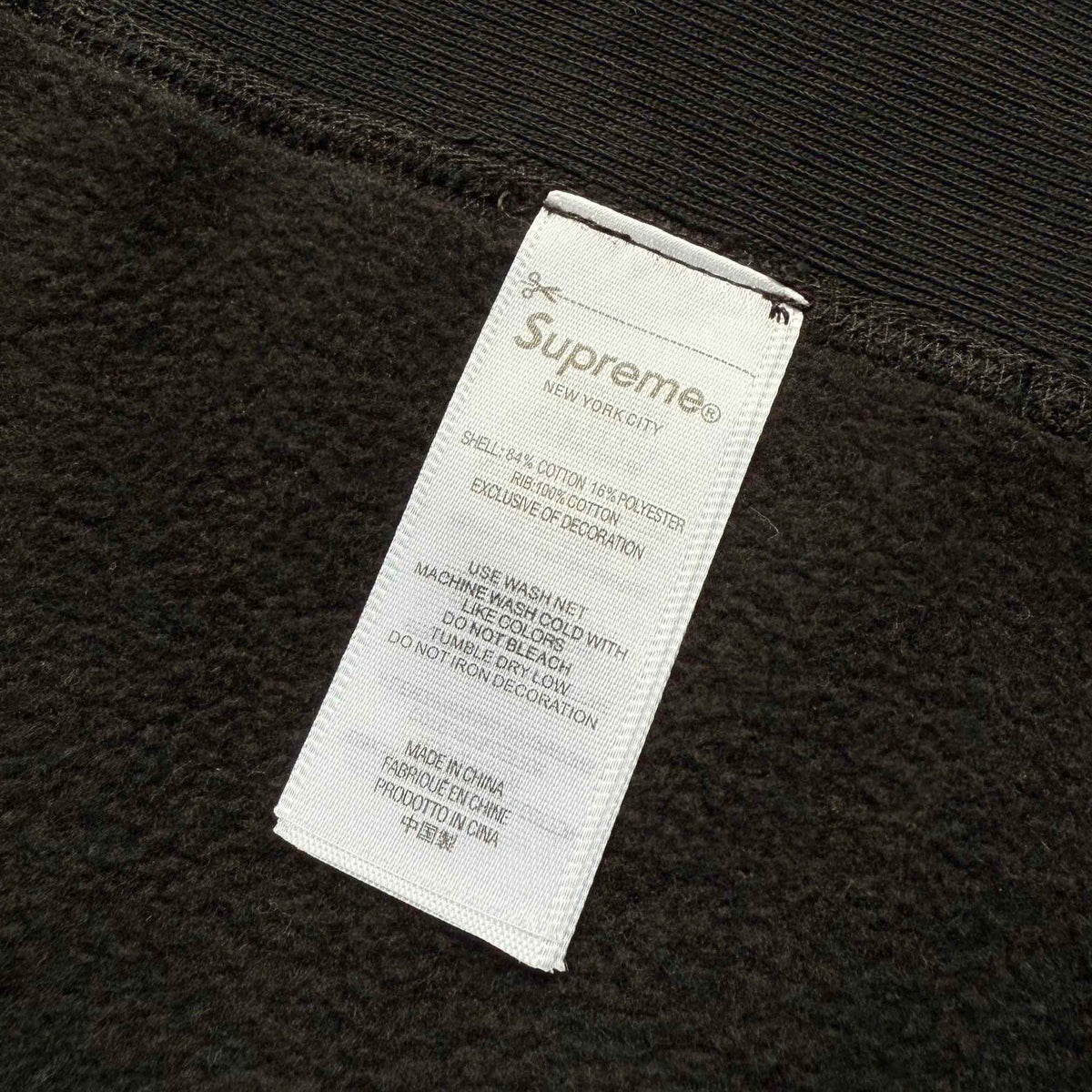 Supreme 25SS Washed Box Logo Crewneck Sweatshirts